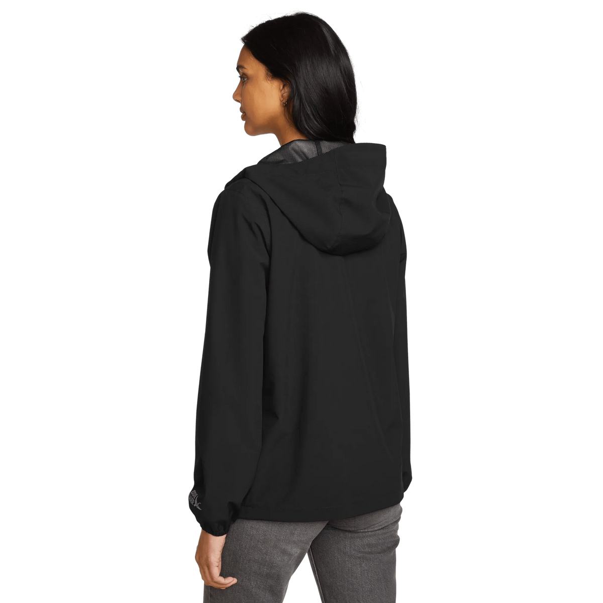 Women's Rainy Pass Water-Repellent Hooded Jacket-Black-Regular-17