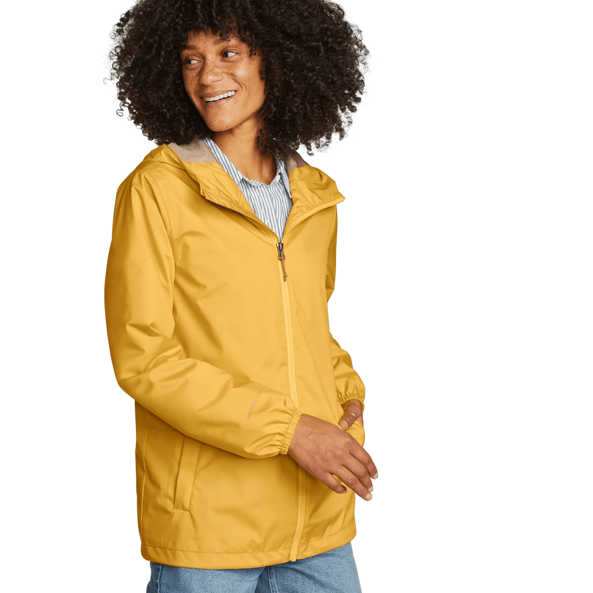 Women's Rainy Pass Water-Repellent Hooded Jacket-Dijon-Regular-12