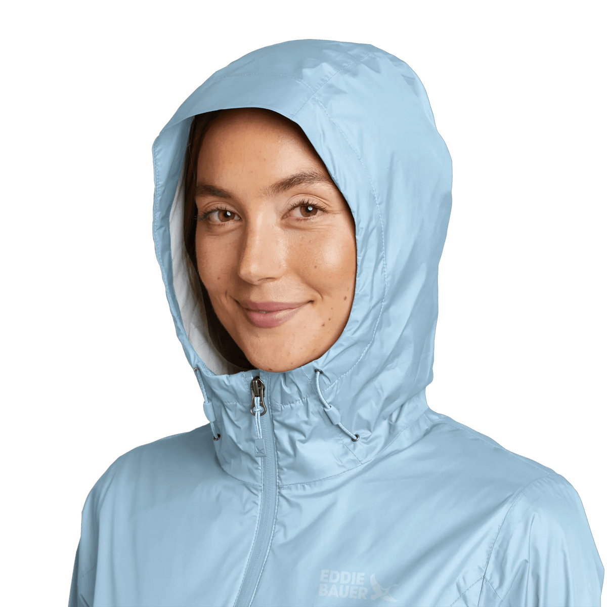 Women's RipPac® Pro Waterproof Hooded Rain Jacket-Lt Blue-Regular-5