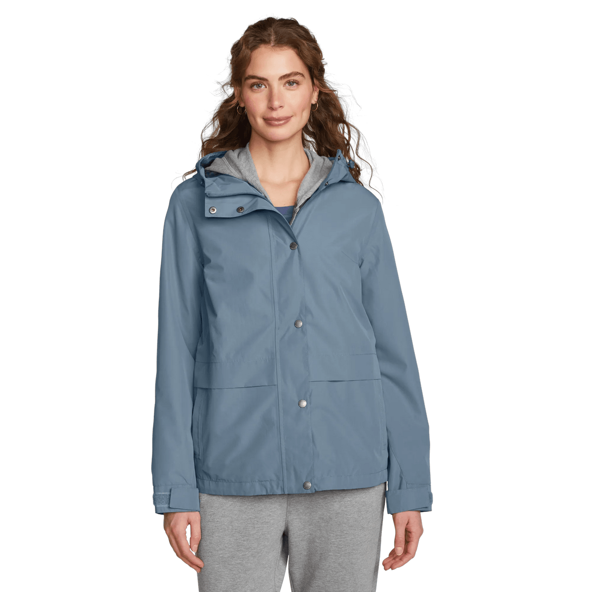 Women's Rainfoil® Storm Waterproof Hooded Jacket-Blue Haze-Regular-8