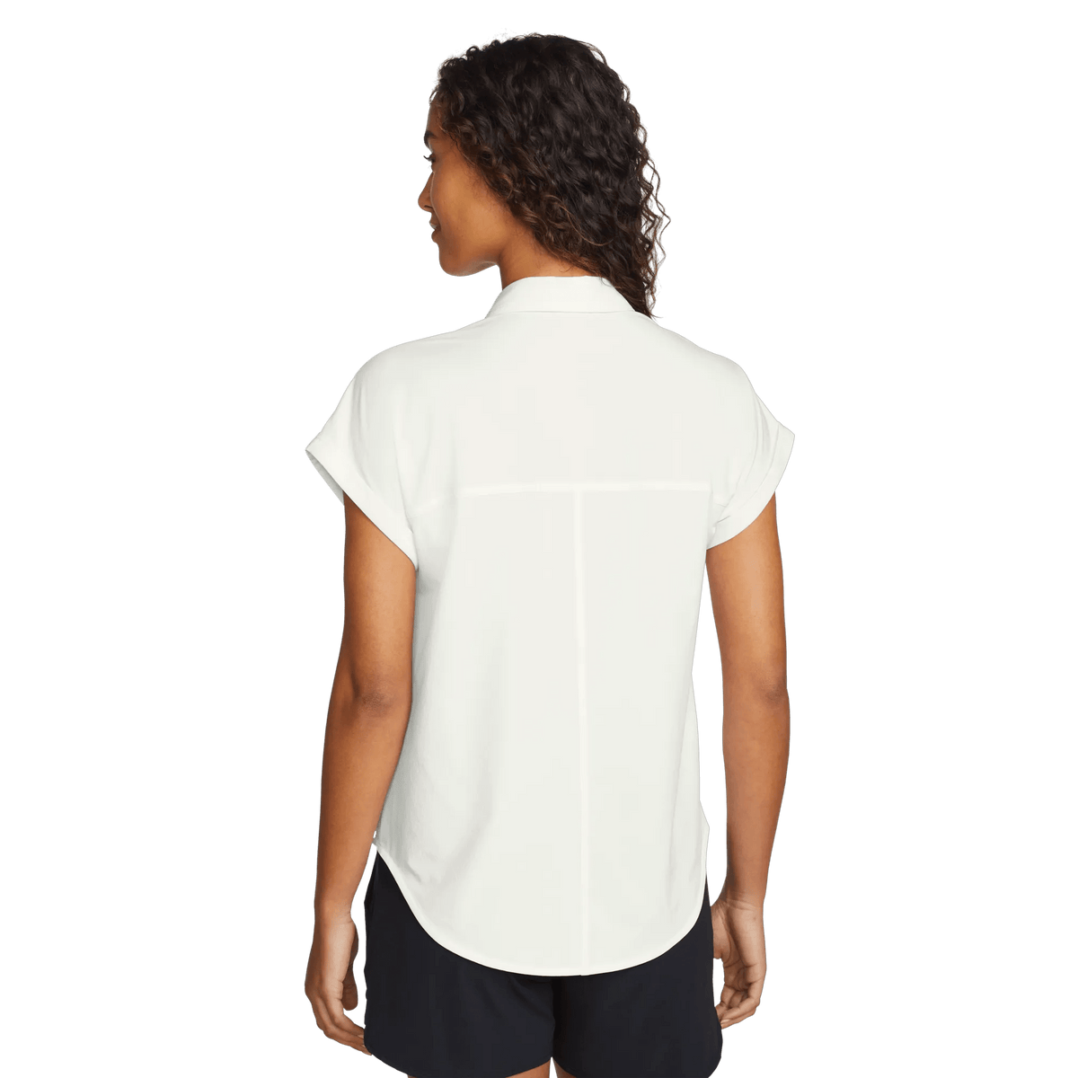 Women's Departure Short-Sleeve Button-Down Shirt-Snow-Regular-3