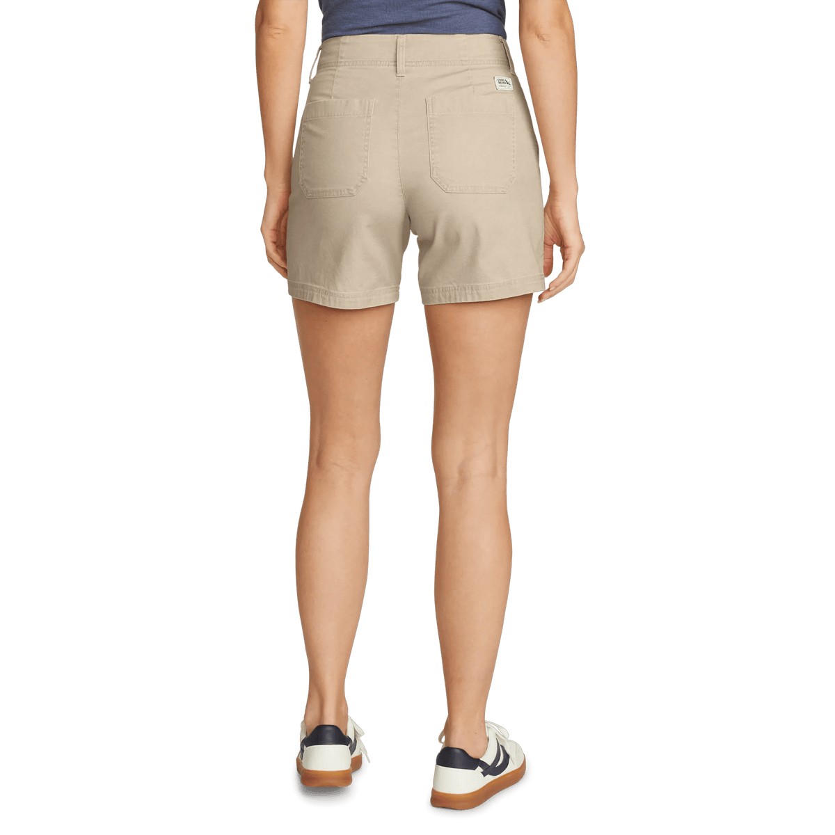 Women's Canvas Utility Shorts-Tan-Regular-F1