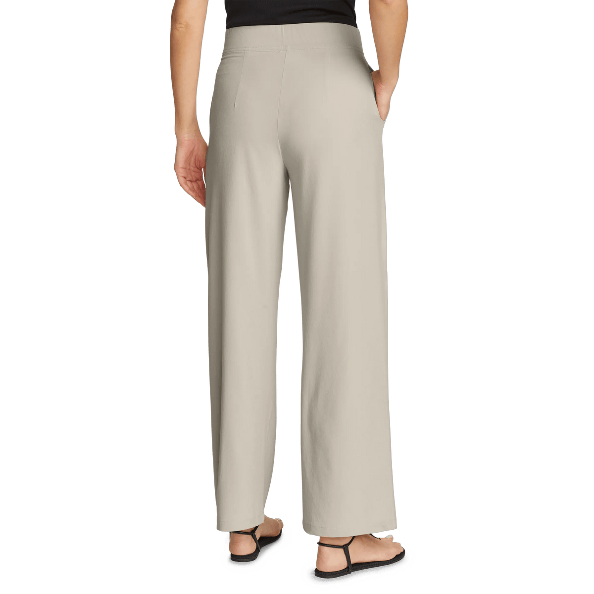 Women's Departure High-Rise Wide Leg Travel Pants-Pumice-Regular-4