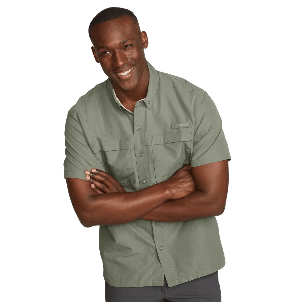 Men's Rainier Ripstop Short-Sleeve Shirt-Sprig-Regular-6