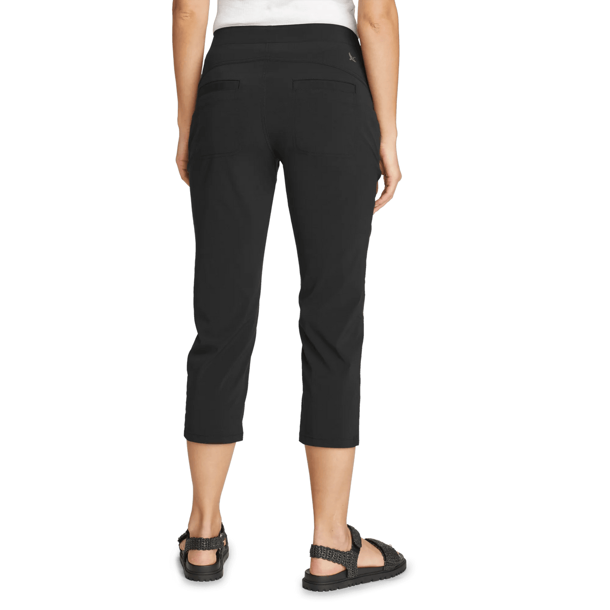 Women's Horizon High-Rise Straight Leg Cropped Pants-Black-Regular-3