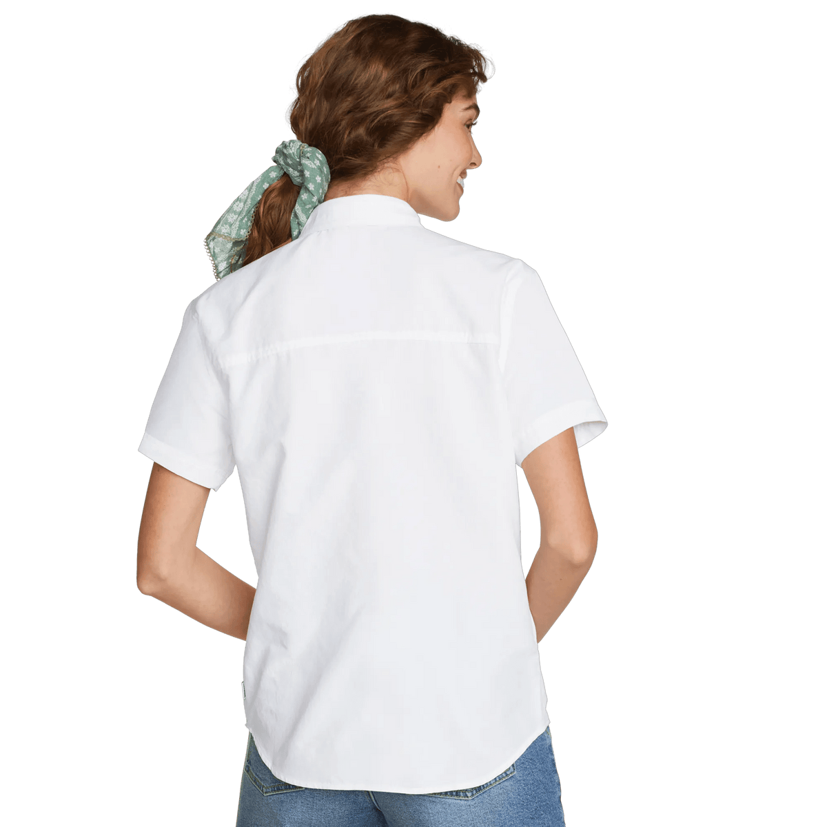 Women's Rainier Short-Sleeve Ripstop Shirt-White-Regular-1