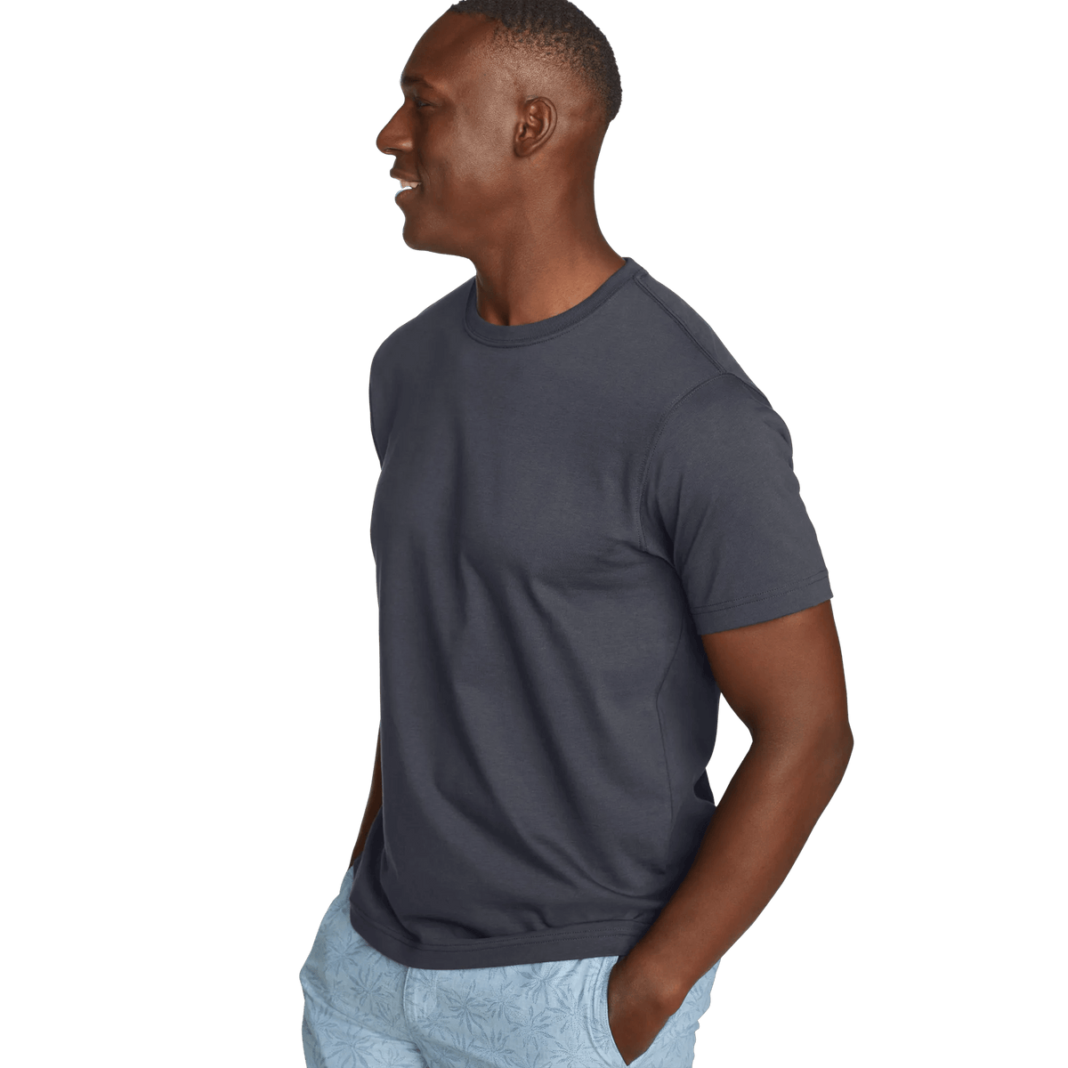 Men's Legend Wash 100% Cotton Short-Sleeve Classic T-Shirt-Midnight Navy-Regular-6