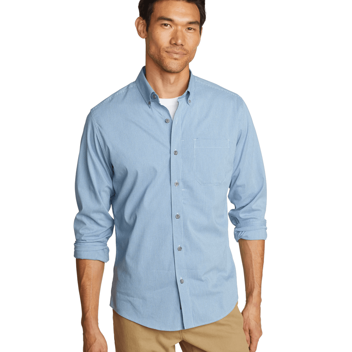 Men's Voyager Flex Long-Sleeve Shirt-True Blue-Regular-10