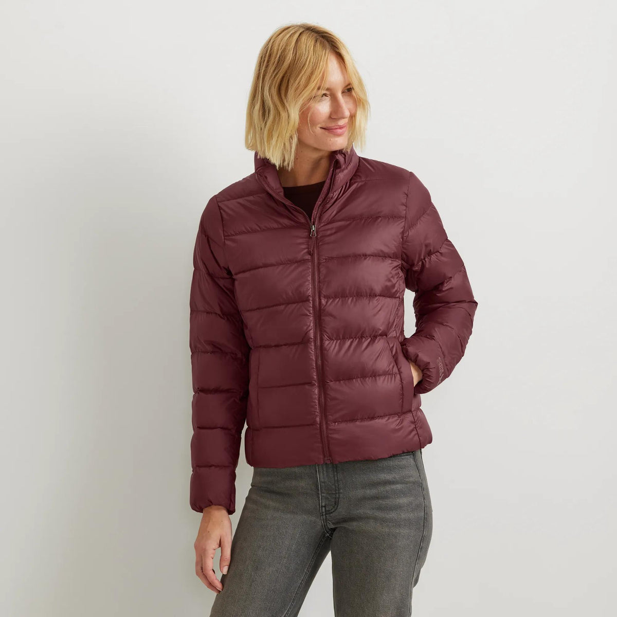 Women's CirrusLite Down Jacket-Black Cherry-Regular-3