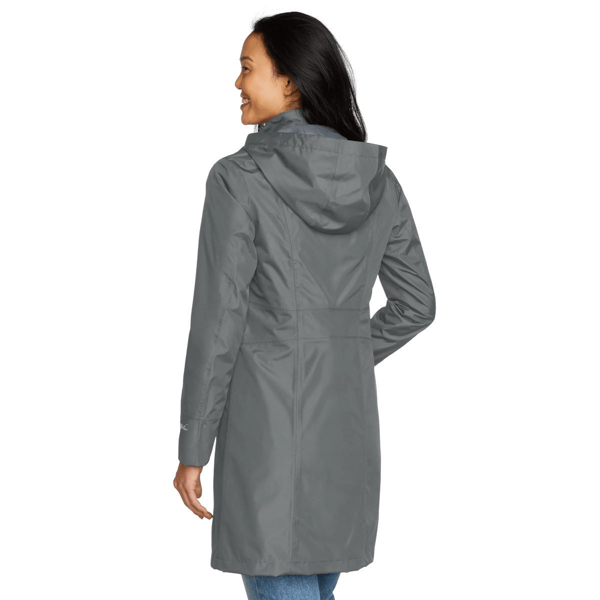Women's Girl on the Go® Waterproof Trench Coat-Slate-Regular-5
