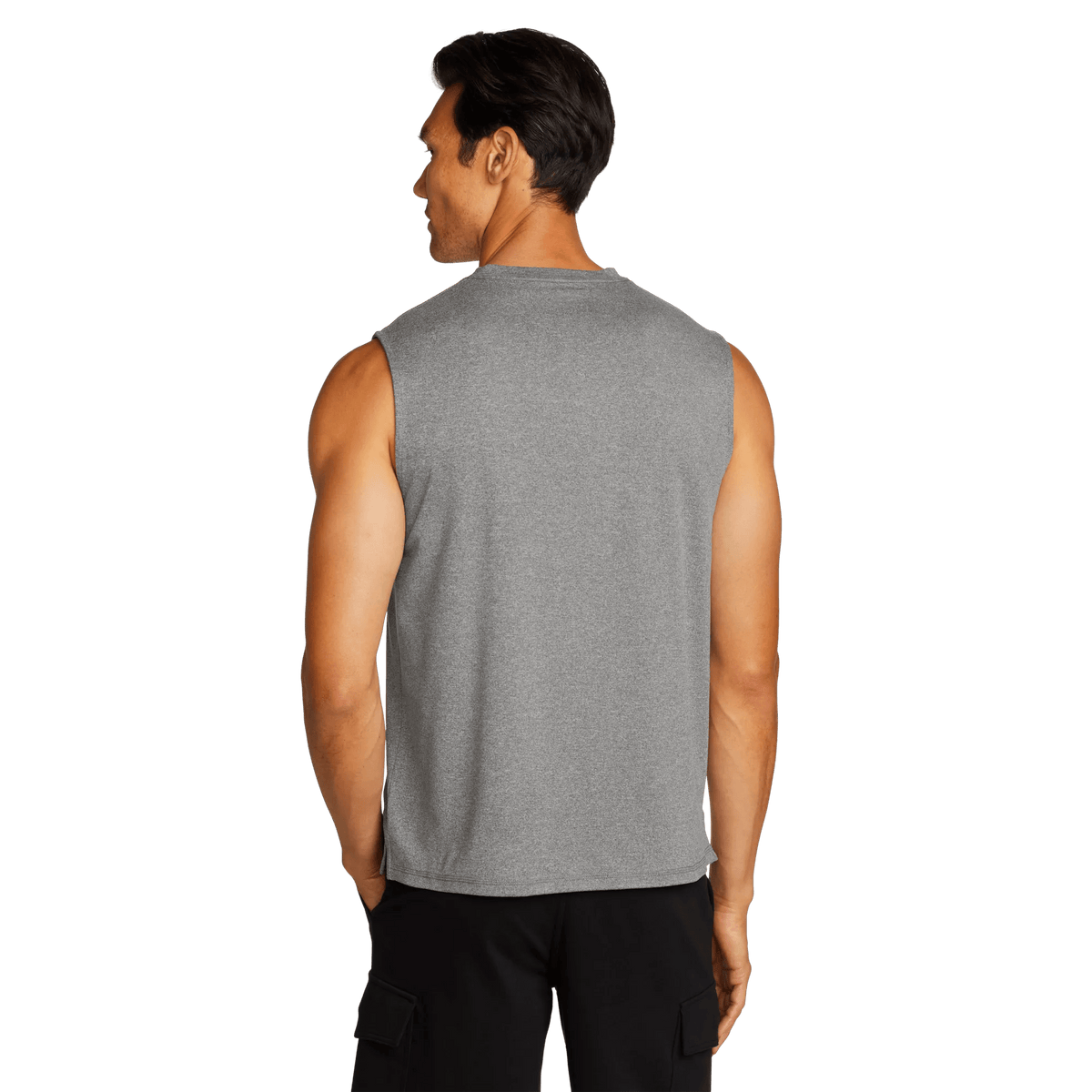 Men's Mountain Trek Tank-Med Htr Gray-Regular-2