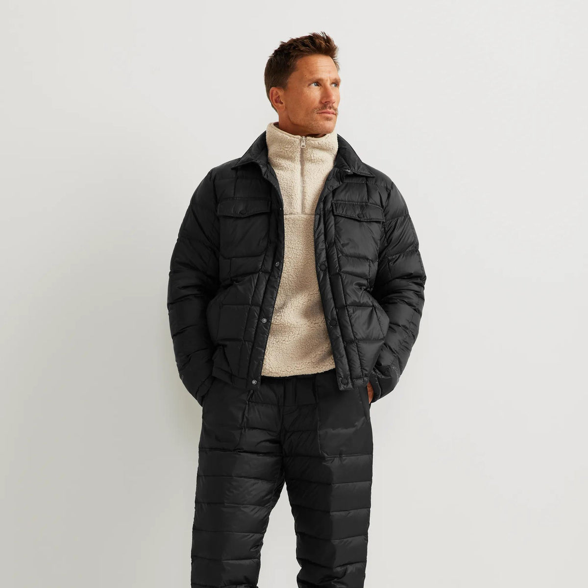 Men's CirrusLite Down Shirt Jacket-Black-Regular-1