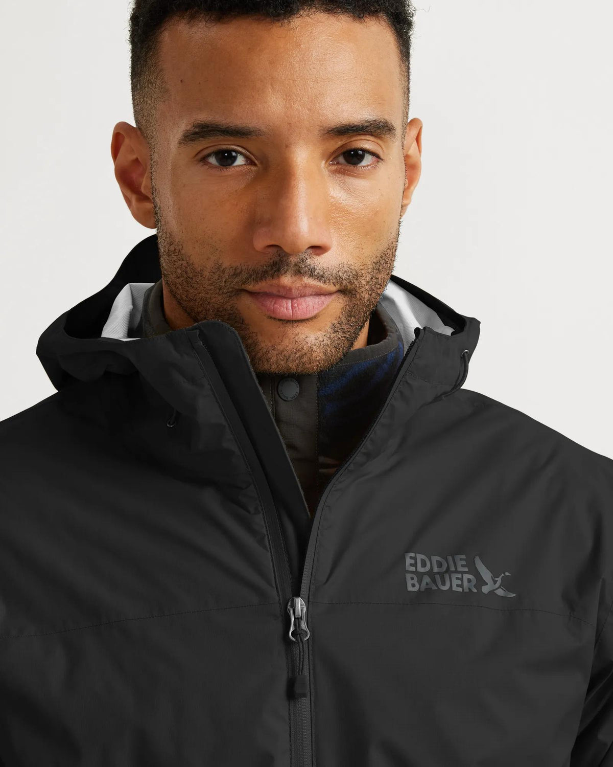 Men's RipPac® Pro Waterproof Hooded Rain Jacket-Black-Regular-11