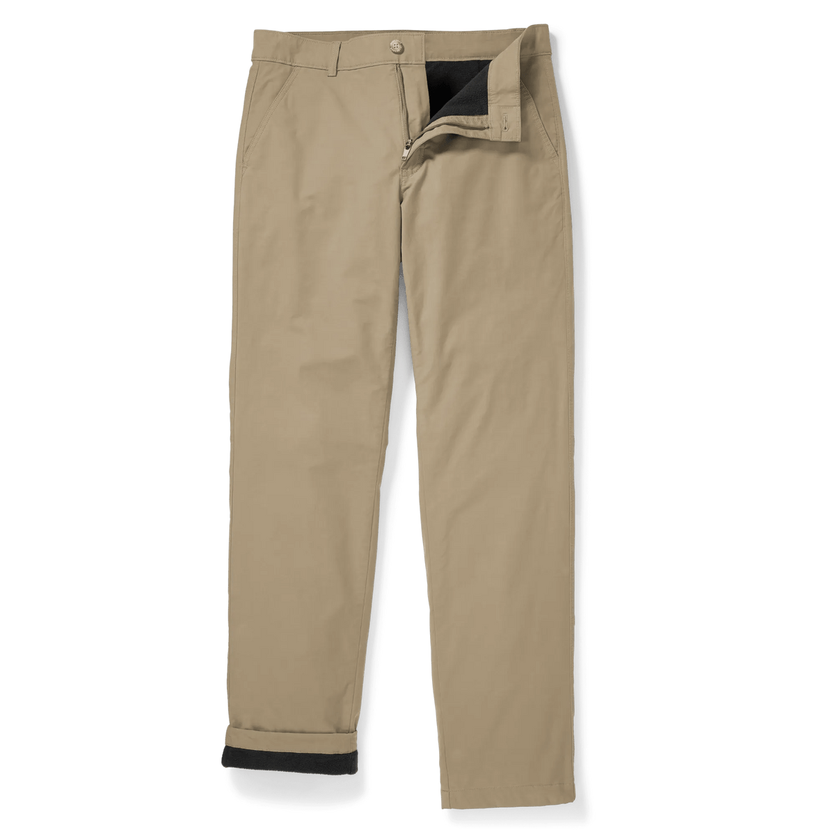 Men's Getaway Flex Fleece-Lined Chinos-Dk Khaki-Regular-5