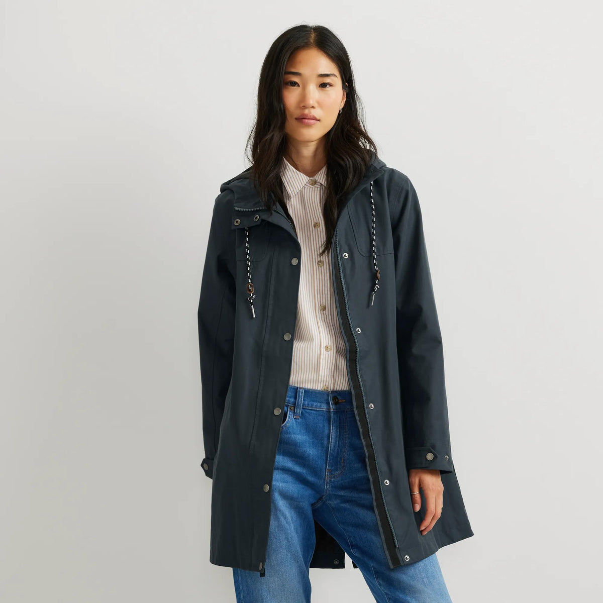 Women's Charly Waterproof Hooded Rain Parka-Storm-Regular-1