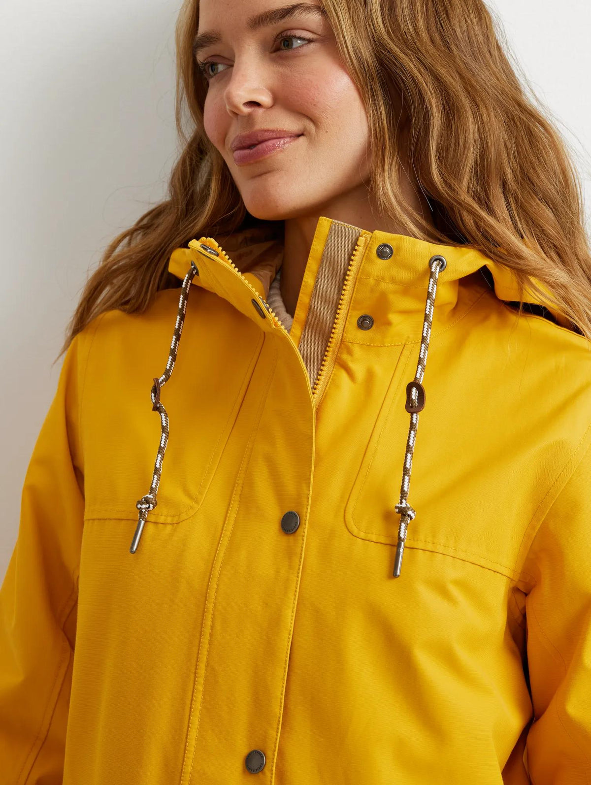 Women's Charly Waterproof Hooded Rain Parka-DK MARIGOLD-Regular-17