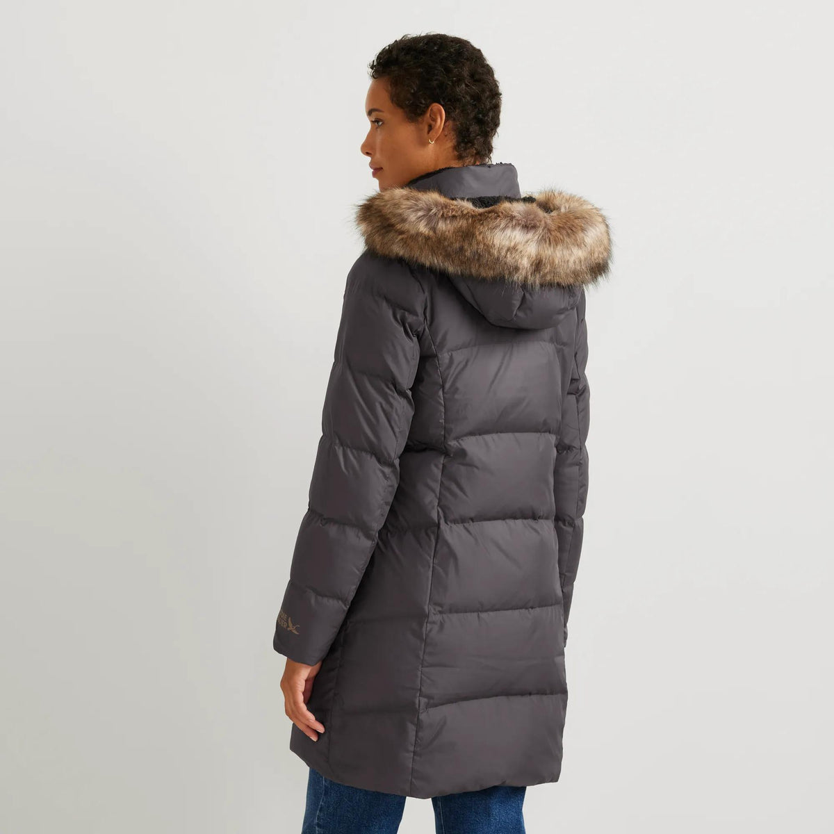Women's Lodge Cascadian Down Hooded Parka-Aubergine-Regular-4