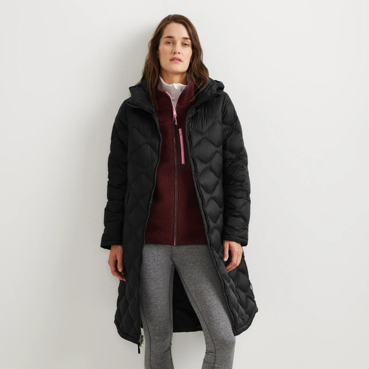 Women's Shaw Down Hooded Parka-Black-Regular-17