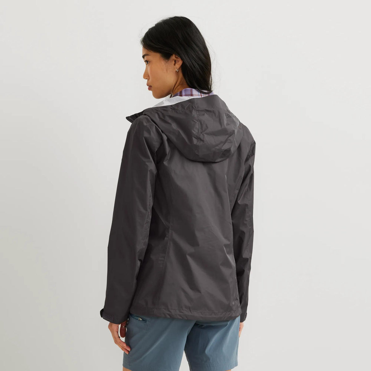Women's RipPac® Pro Waterproof Hooded Rain Jacket-Aubergine-Regular-4