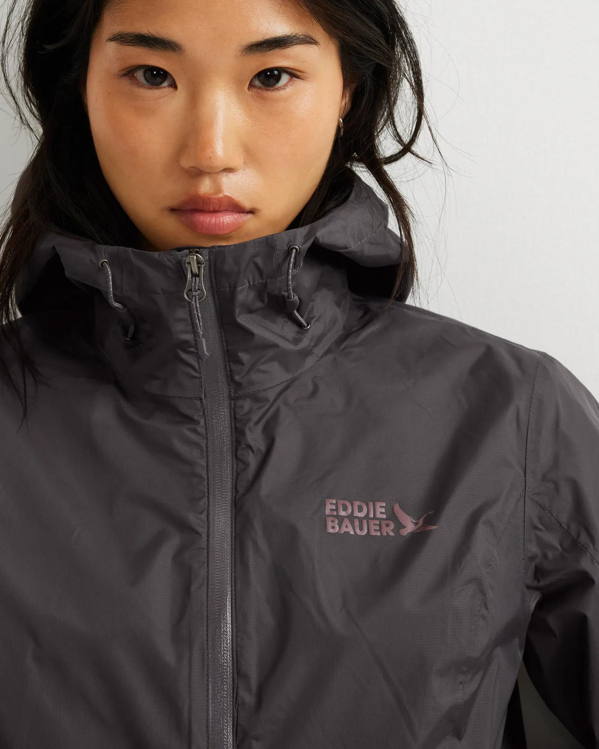 Women's RipPac® Pro Waterproof Hooded Rain Jacket-Aubergine-Regular-8