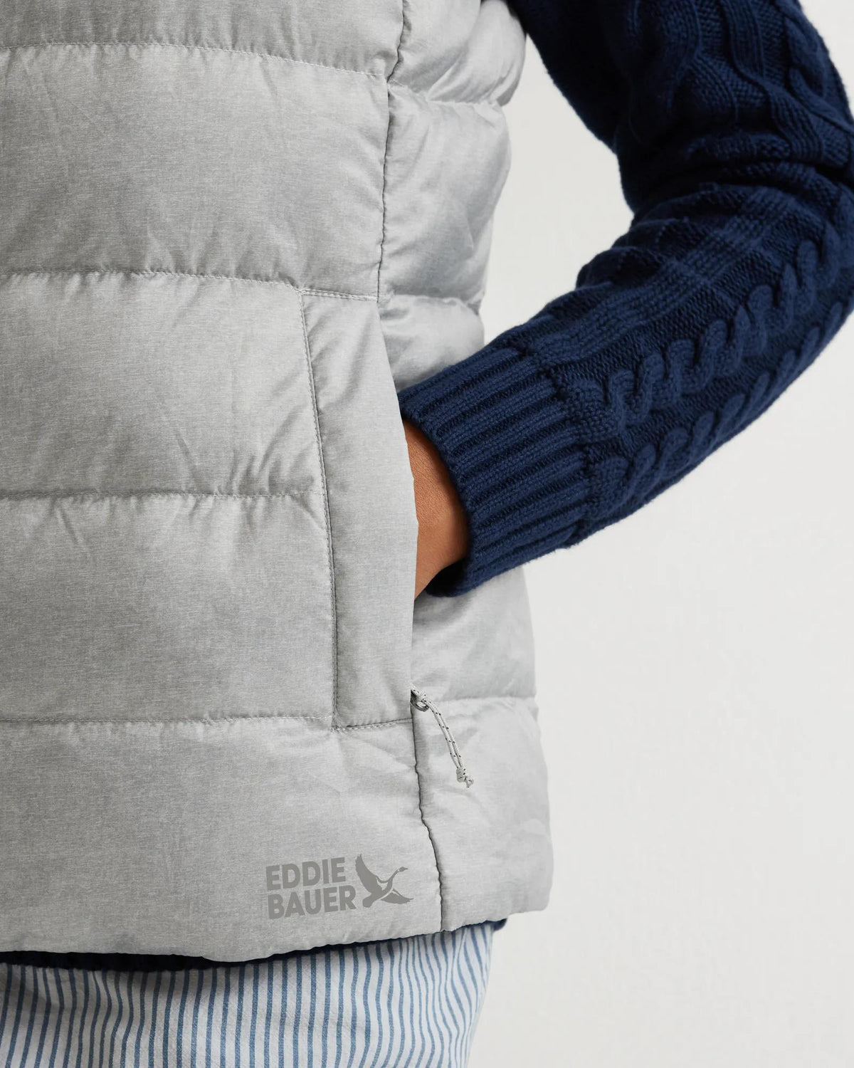 Women's CirrusLite Down Vest-Lt Htr Gray-Regular-6