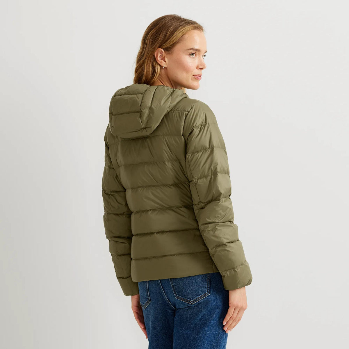 Women's CirrusLite Down Hoodie-Alder-Regular-2