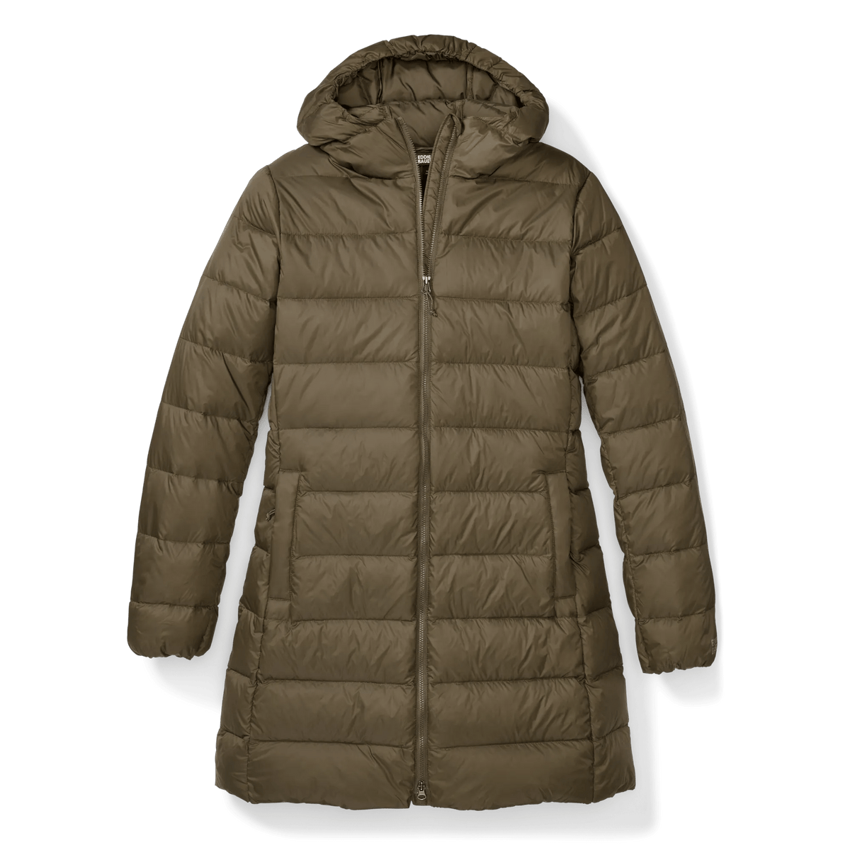 Women's CirrusLite Down Hooded Parka-Dk Fatigue-Regular-4