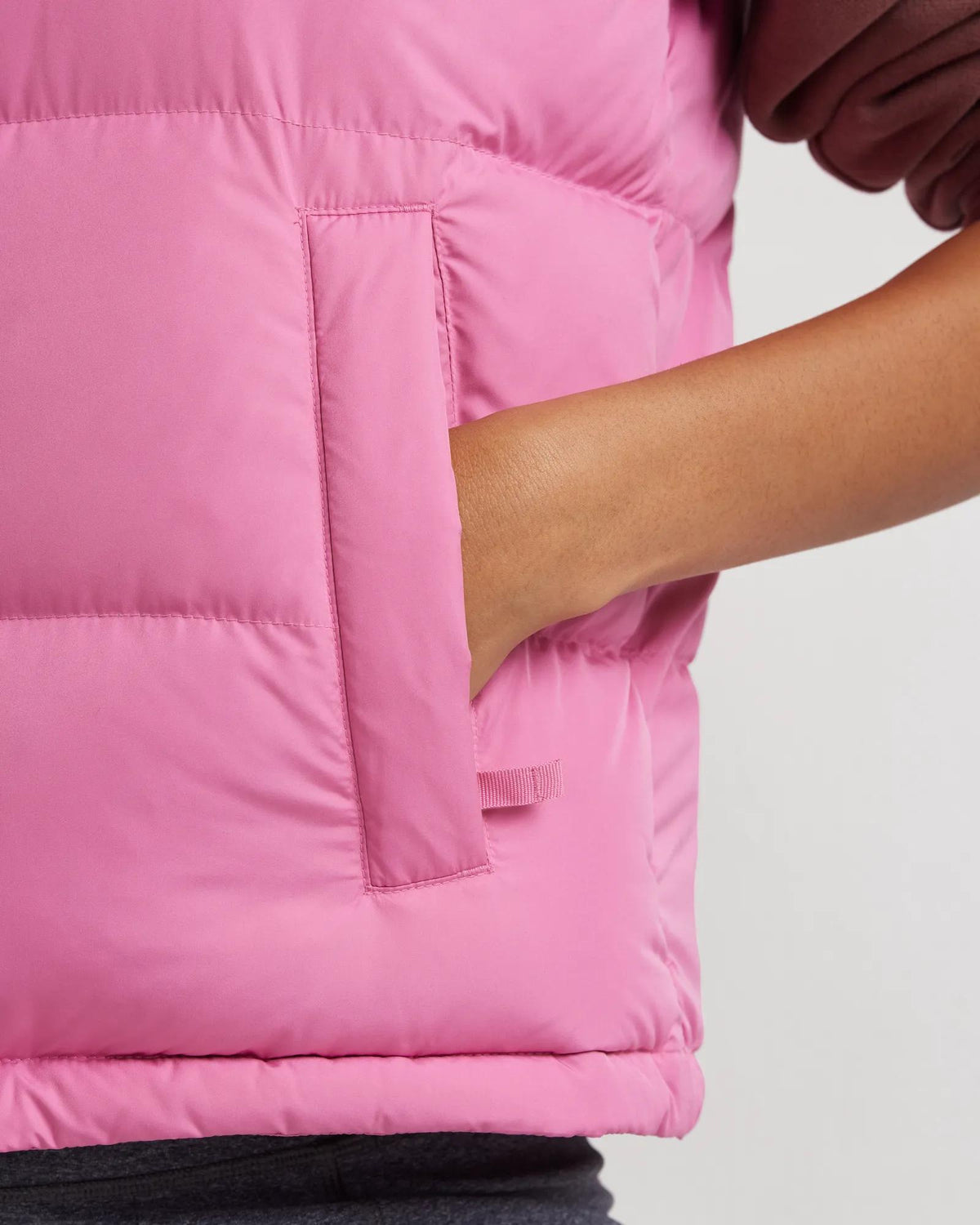 Women's Ketchum Short Down Hooded Vest-Deep Pink-Regular-16