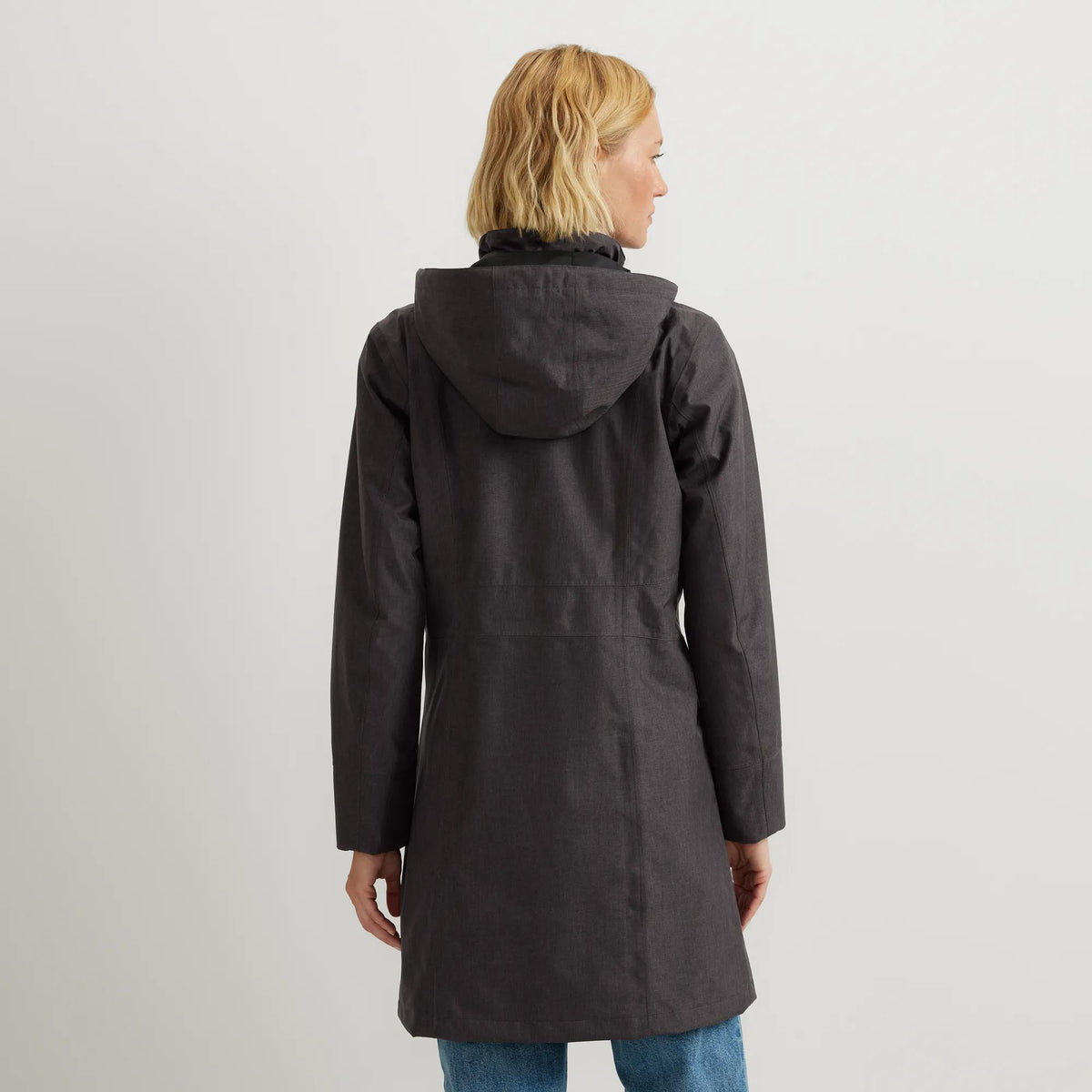Trench-coat imperméable à capuche Girl On The Go® pour femme