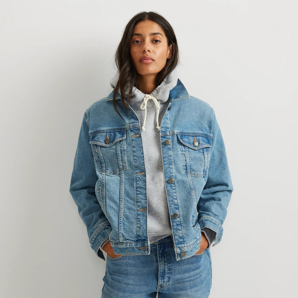Women's Authentic Denim Jacket-Vintage-Regular-10