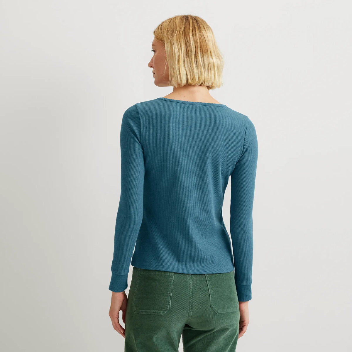 Women's Infinity Thermal Henley-Sea Blue-Regular-17