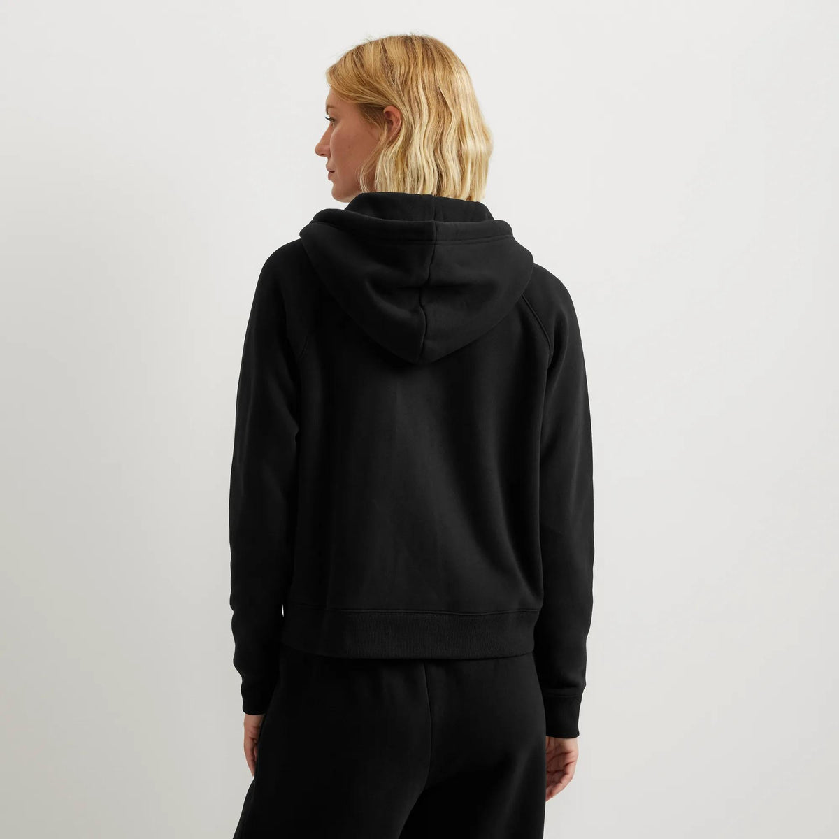 Sweat à capuche zippé doux vintage pour femme