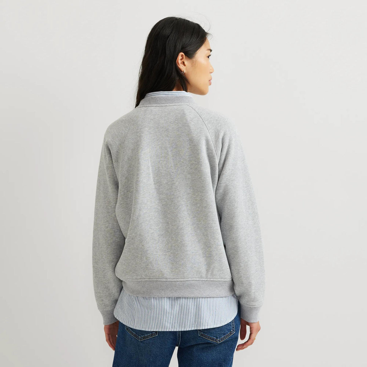 Women's Vintage Soft Crew Sweatshirt-Htr Gray-Regular-1