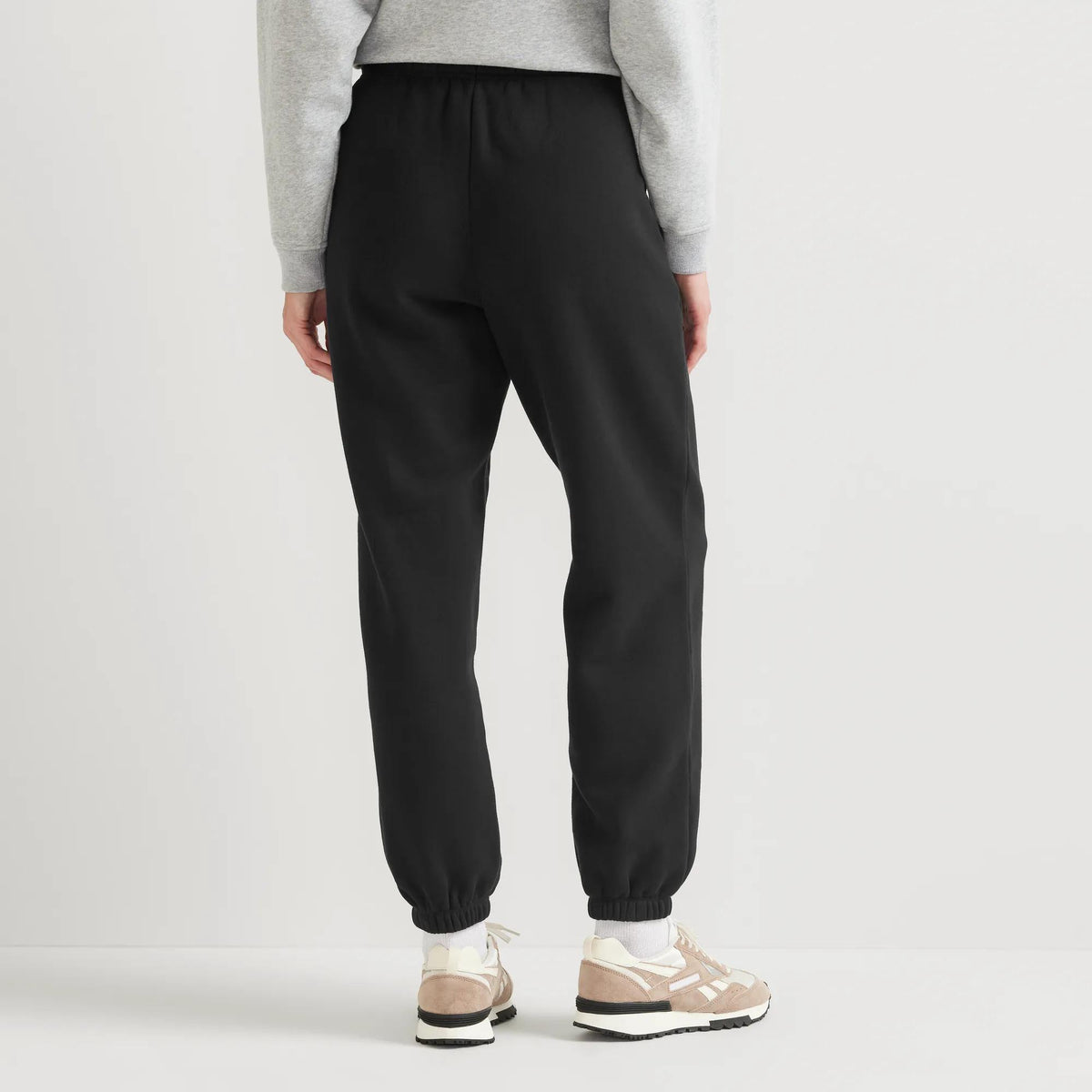 Women's Vintage Soft Relaxed Fit Jogger Sweatpants-Black-Regular-2