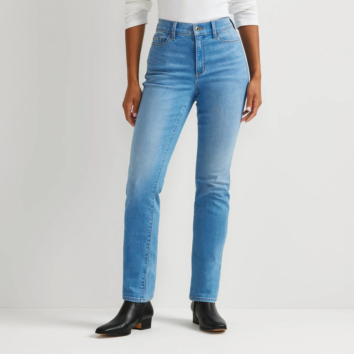 Women's Venture Stretch High-Rise Straight Leg Jeans-Creek-Regular-11