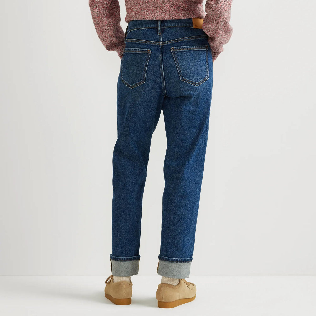 Women's Authentic 90s Boyfriend Relaxed Fit Jeans-Indigo Blue-Regular-4