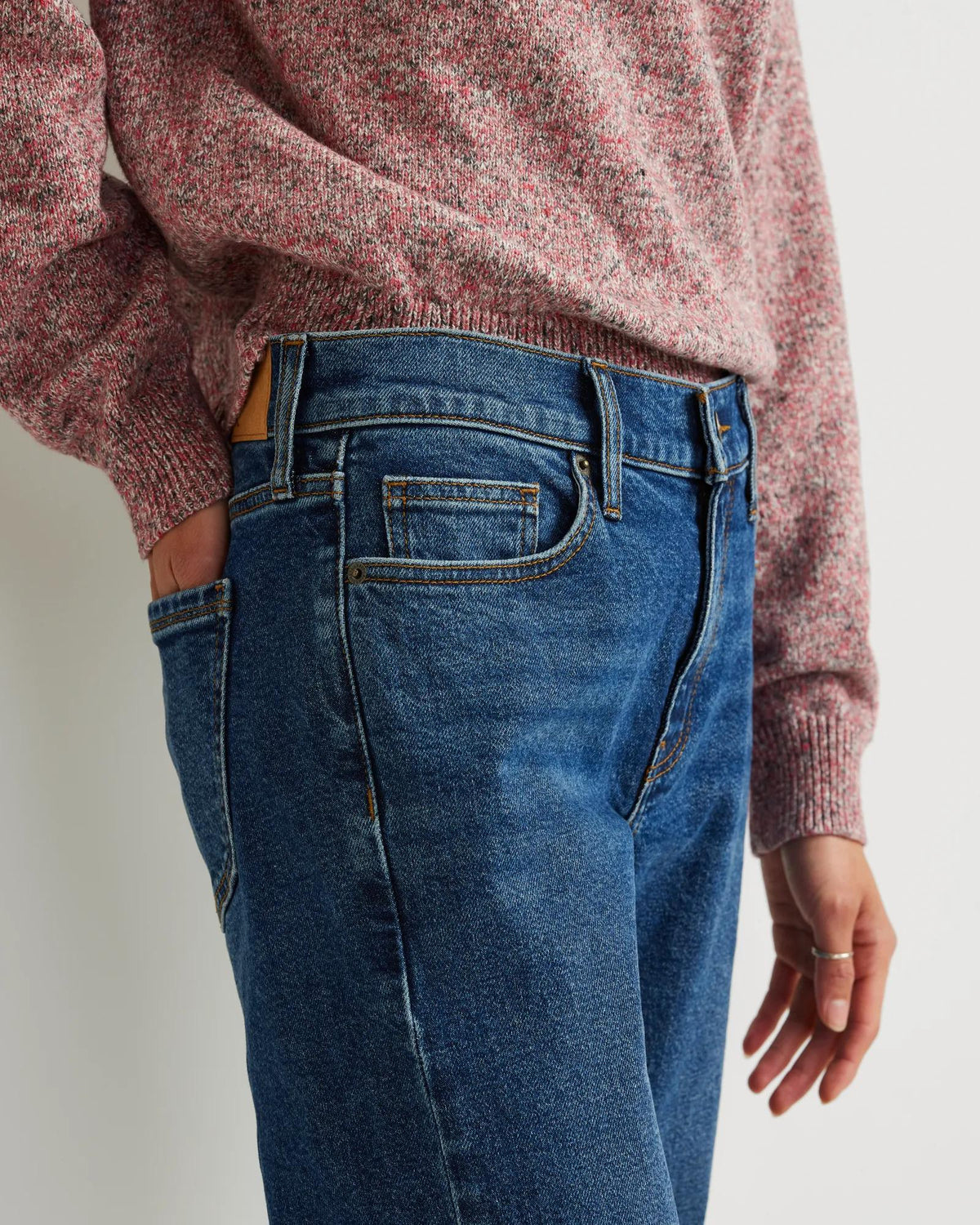 Women's Authentic 90s Boyfriend Relaxed Fit Jeans-Indigo Blue-Regular-10
