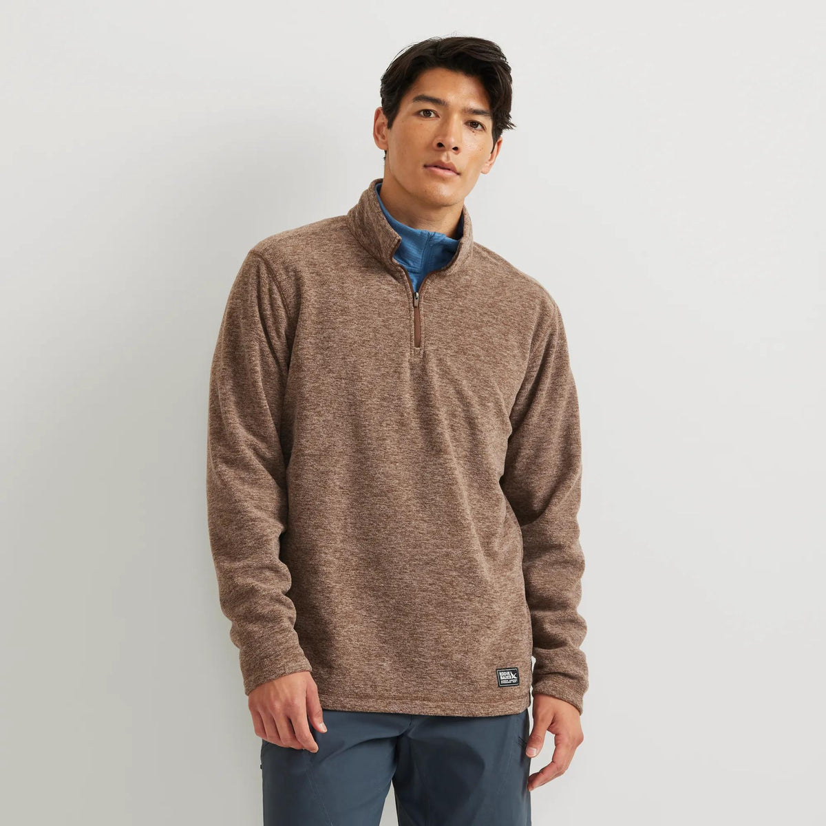 Men's Quest Fleece 1/4-Zip Pullover-Peat-Regular-3