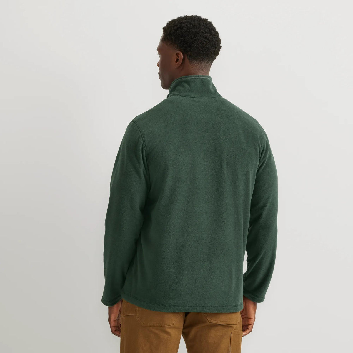 Men's Quest Fleece 1/4-Zip Pullover-Dk Hunter-Regular-8