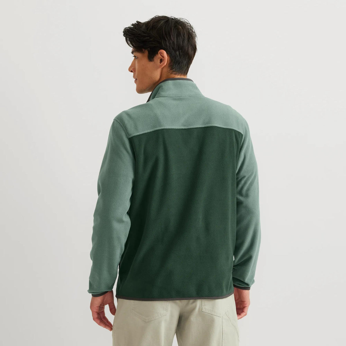 Men's Chutes Fleece Snap Mock Pullover-Juniper-Regular-3