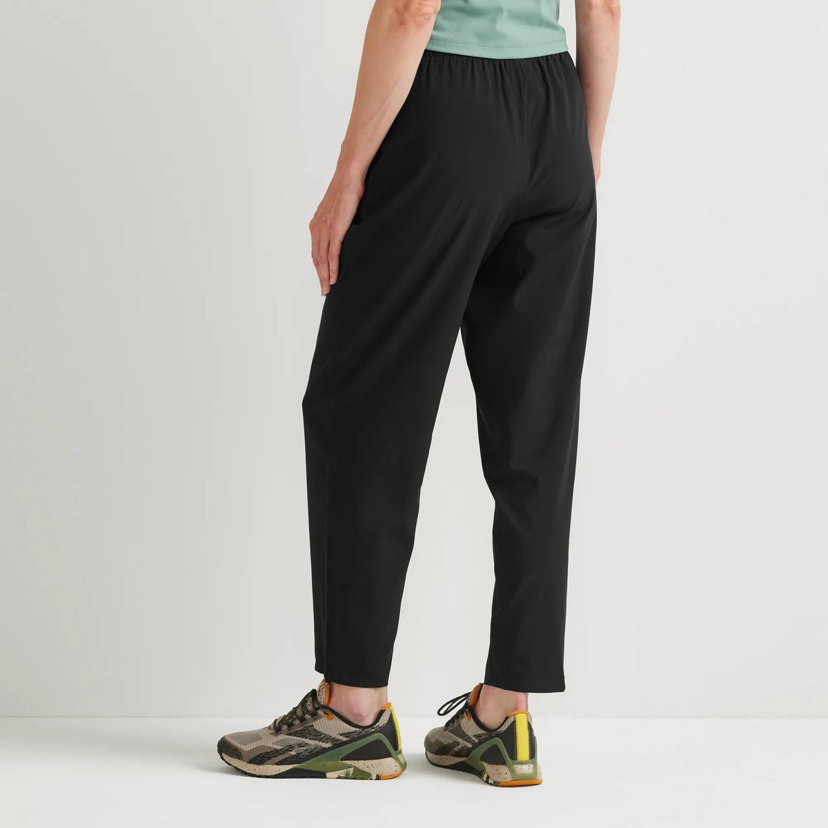 Women's Departure Stretch Tie-Front Ankle Pants-Black-Regular-5