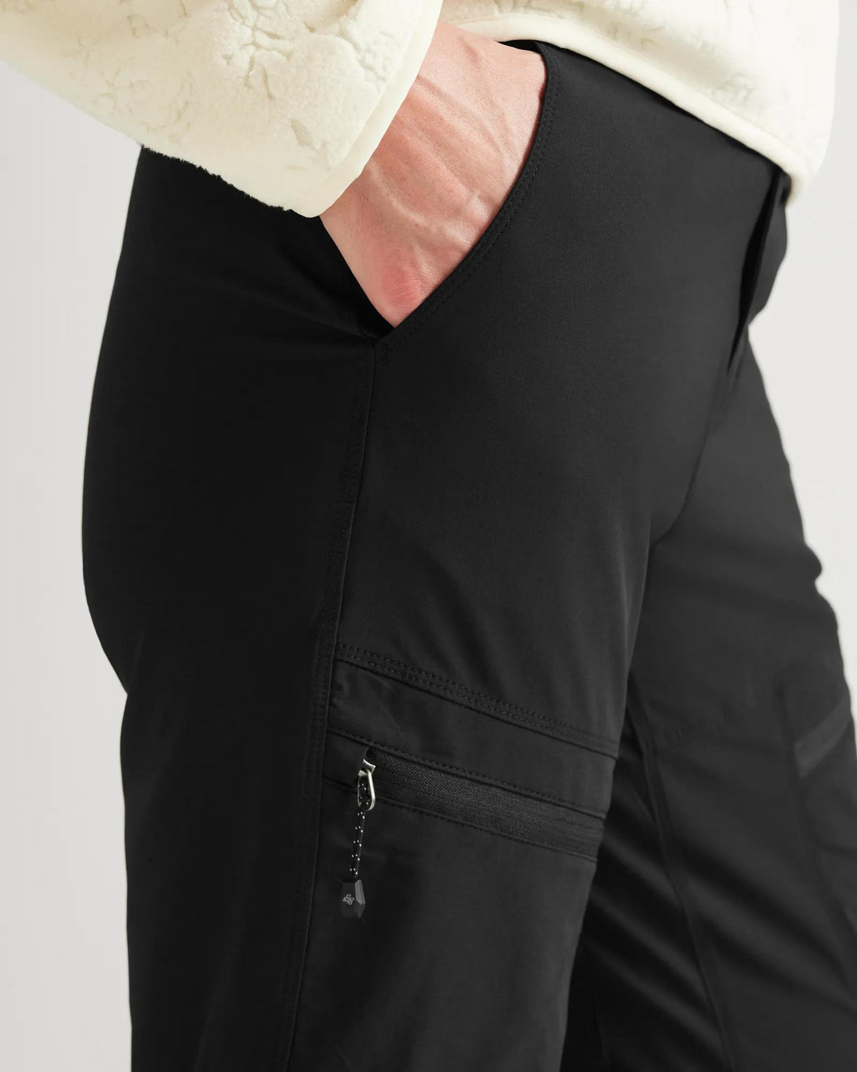 Women's 2.0 Polar Fleece-Lined Straight Leg Pants-Black-Regular-4