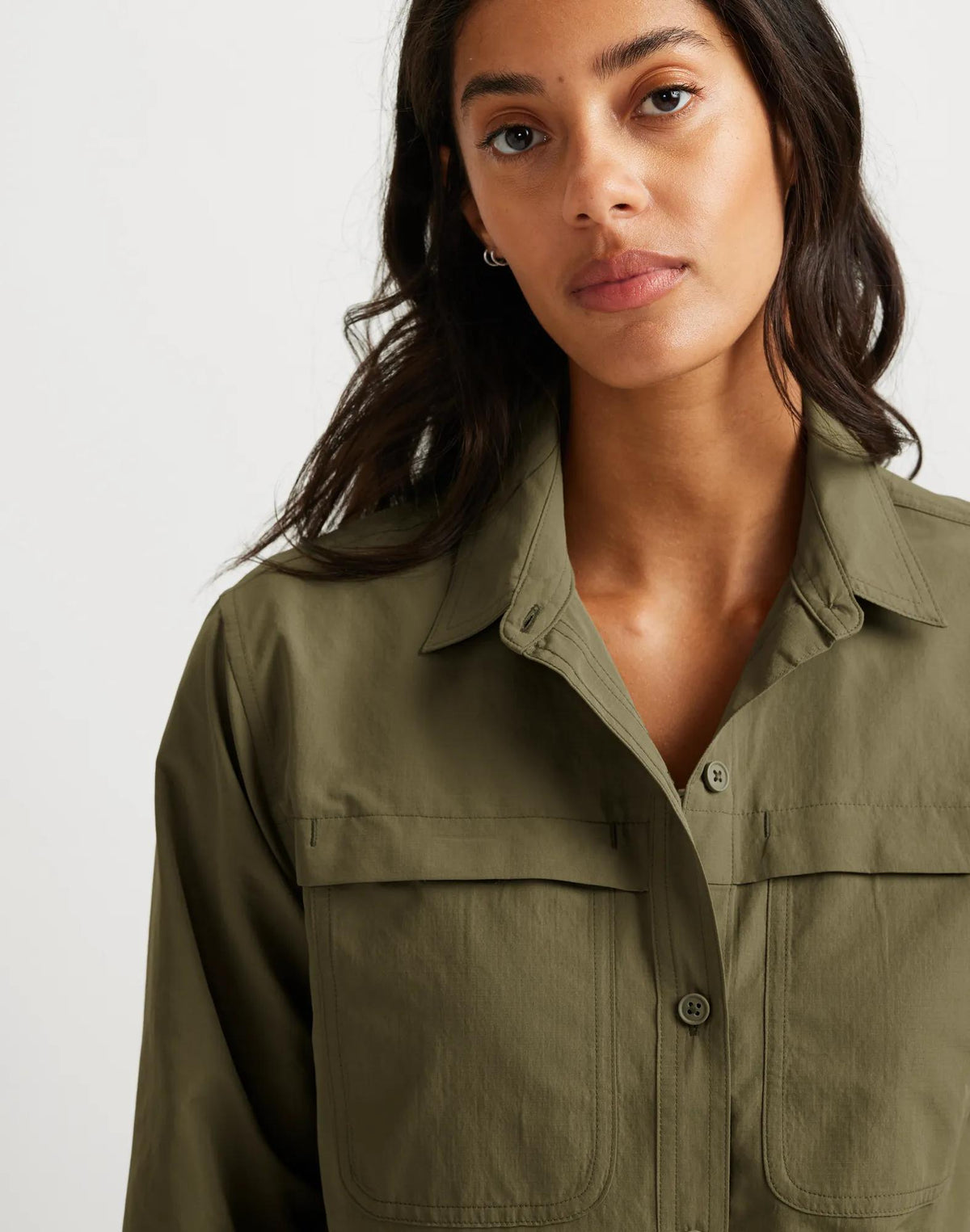 Women's Long-Sleeve Rainier Ripstop Shirt-Alder-Regular-5