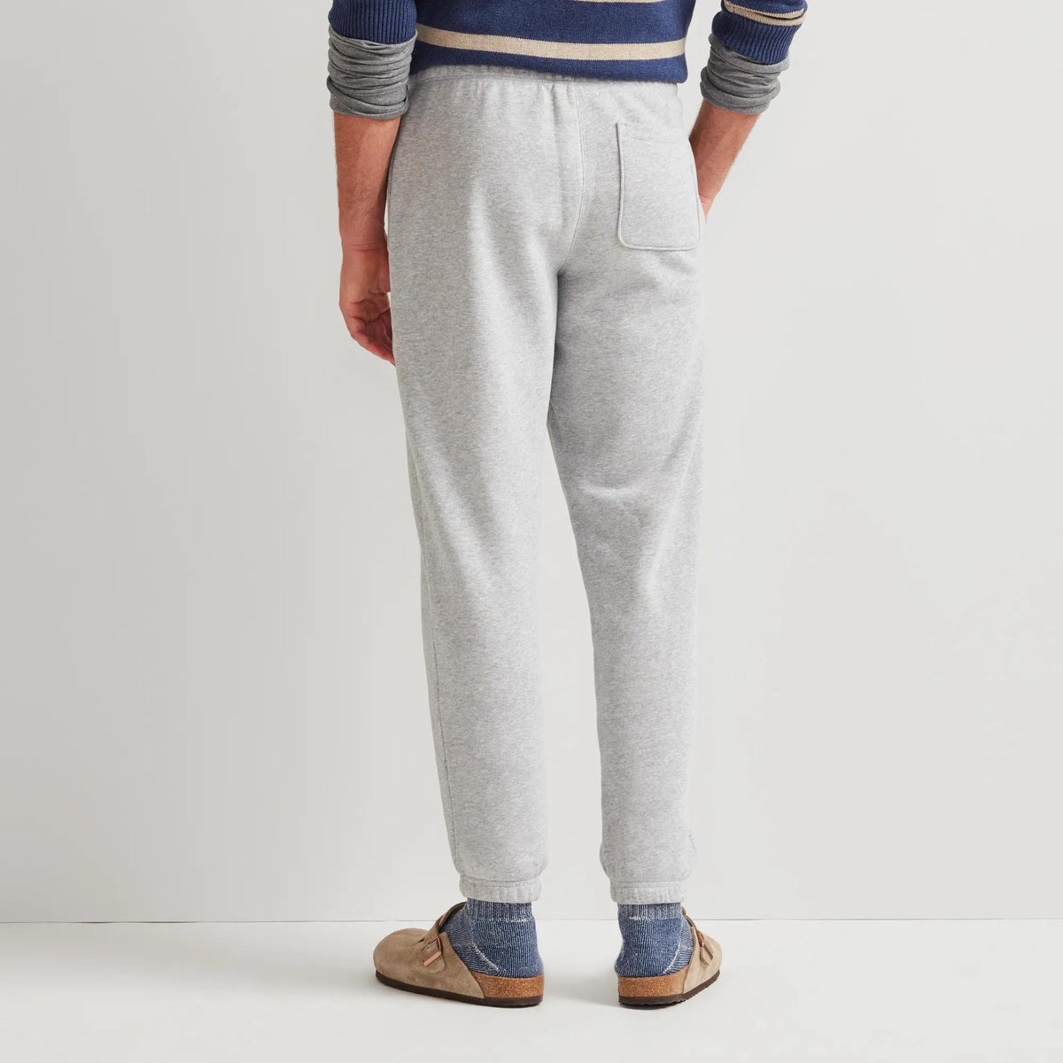 Men's Vintage Soft Classic Fit Jogger Sweatpants-Htr Gray-Regular-1