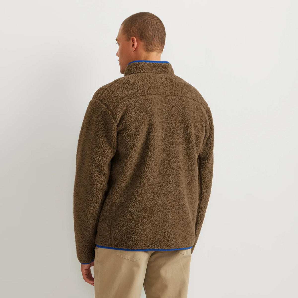 Men's Chilali Faux Shearling Fleece Jacket-Hazelnut-Regular-5