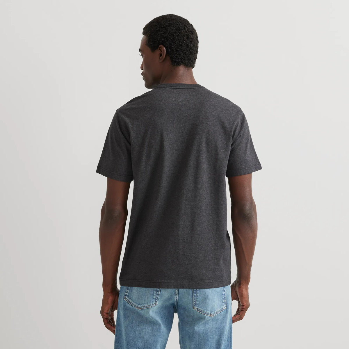 Men's Legend Wash 100% Cotton Short-Sleeve Pocket T-Shirt-Dk Charcoal Htr-Regular-10