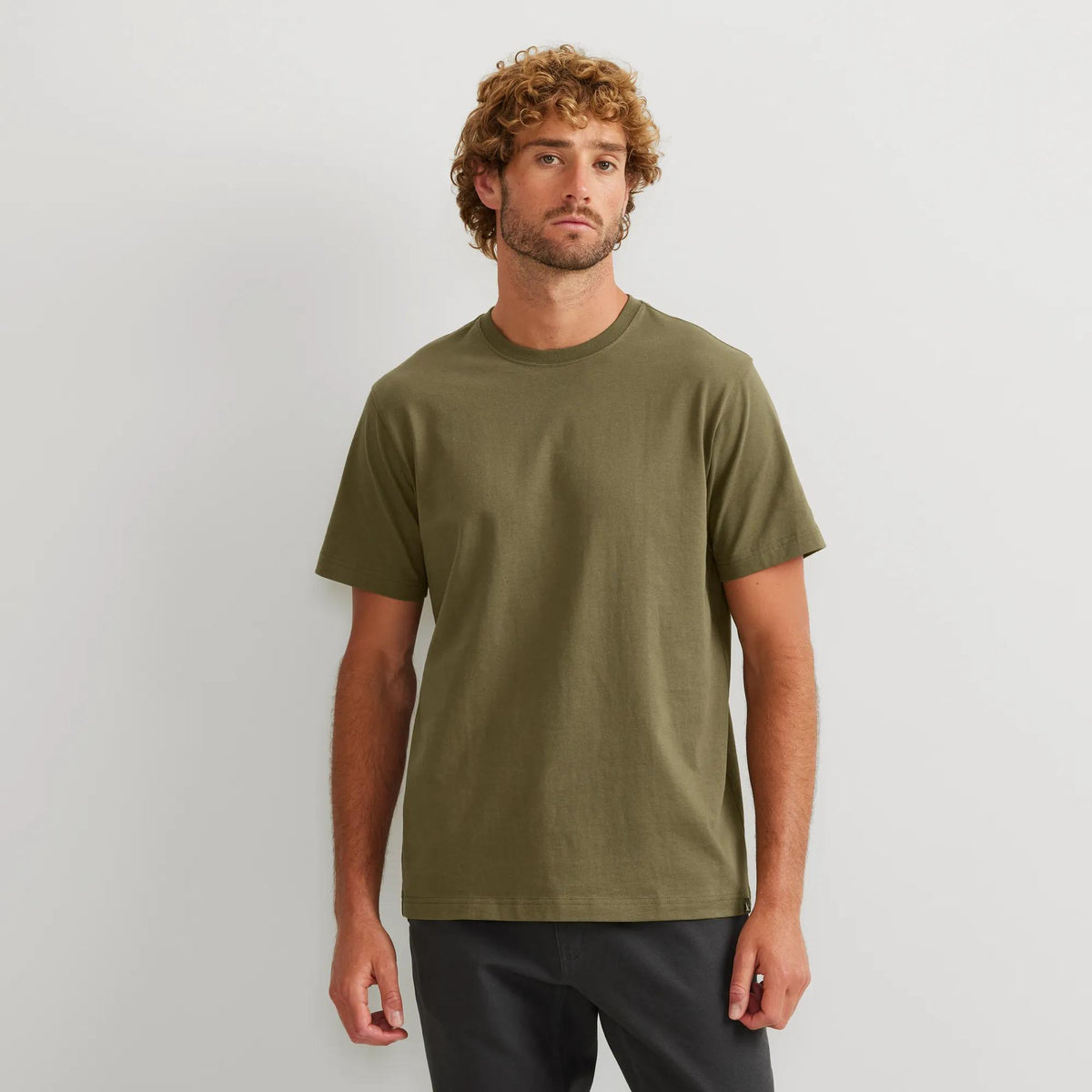 Men's Legend Wash 100% Cotton Short-Sleeve Classic T-Shirt-Alder-Regular-24