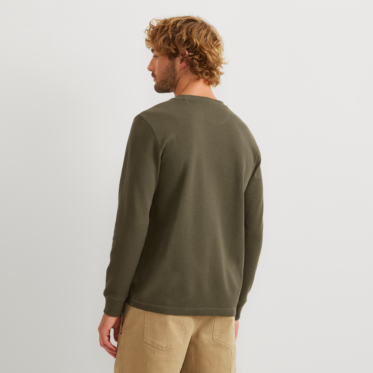 Men's Eddie's Favorite Ultrasoft Thermal Crew-Dk Fatigue-Regular-15