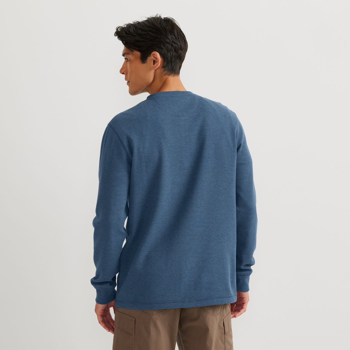 Men's Eddie's Favorite Ultrasoft Thermal Henley-Dusk-Regular-16