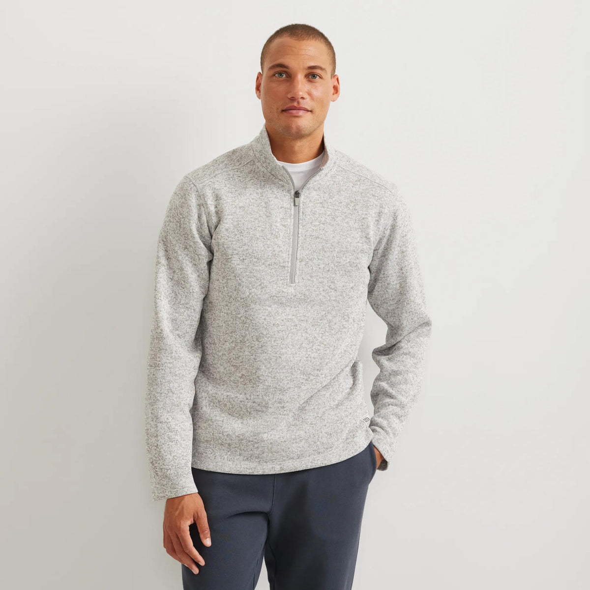 Men's Radiator Fleece 1/4-Zip Pullover-Lt Gray-Regular-4